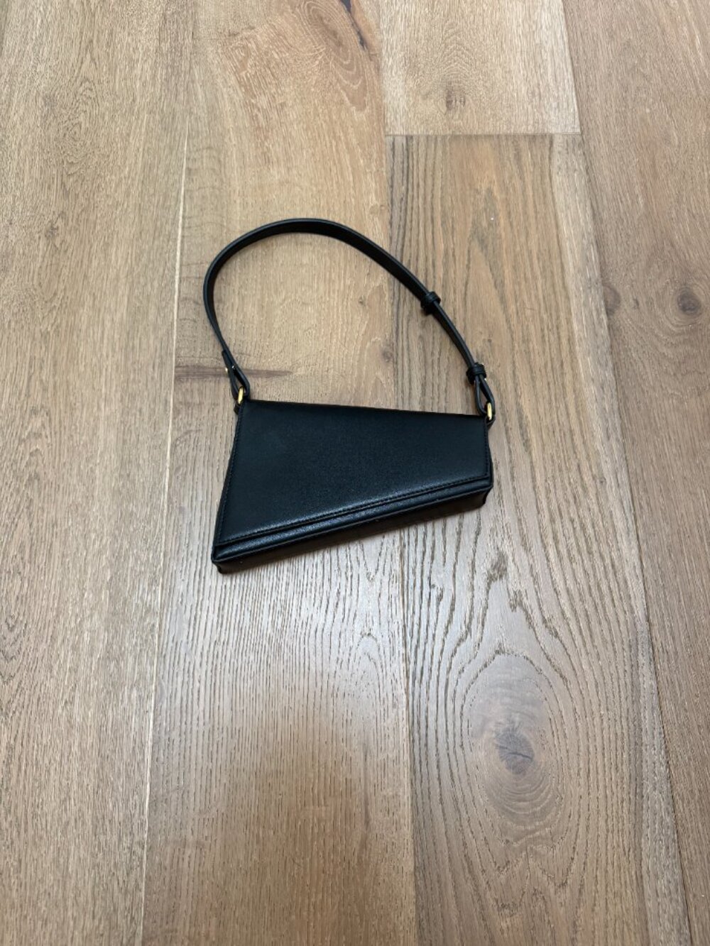 AUPEN Purpose Asymmetrical Shoulder Bag in Black | Minimalist Evening Purse